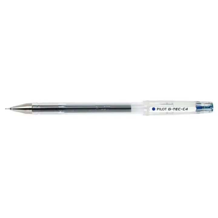 Pilot boligrafo de gel g-tec c4 - extra fino - recargable - punta de bola 0.4mm - trazo 0.2mm - color azul (12 uds) - 1