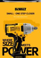 Llave De Impacto Sin Cable Dewalt DCF892 812N.m Torque Alto Three Speed Herramientas De Reparación Automotriz Con Motor Sin Escobillas 1/2 Pulgada - details 1