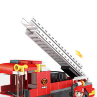 COGO Camión De Bomberos De Ciudad Y Estación De Bomberos En Bloques Constructivos 2 En 1 Juguetes De Rescate Para Niños Aged 6+ (184 Piezas) - details 7