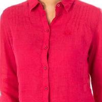 La Martina-Camisa manga larga y cuello de solapa LWC006 para Mujer