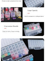 Caja De Almacenamiento De Plástico Para Pintura Diamante Y Joyería Con 64/32 Compartimentos Caja Para Manualidades DIY - details 4