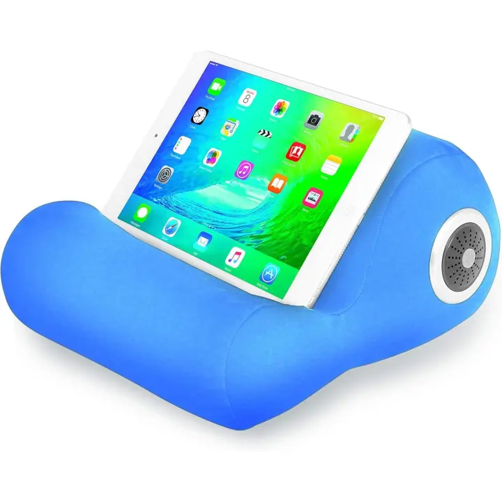 EasySpeed Cojin Soporte para Móvil y Tablet, Almohada con Altavoz Fijacion con Ventosa, Bluetooth, ASMR, Dormir, Relajación, Viajes , Coche, Avion - 1