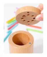 Juguetes De Madera Montessori Para Niños Juego De Colores Y Motor Fin Juego Educativo De Alineación Sensorial Para Bebés De 1 a 3 Años - details 8