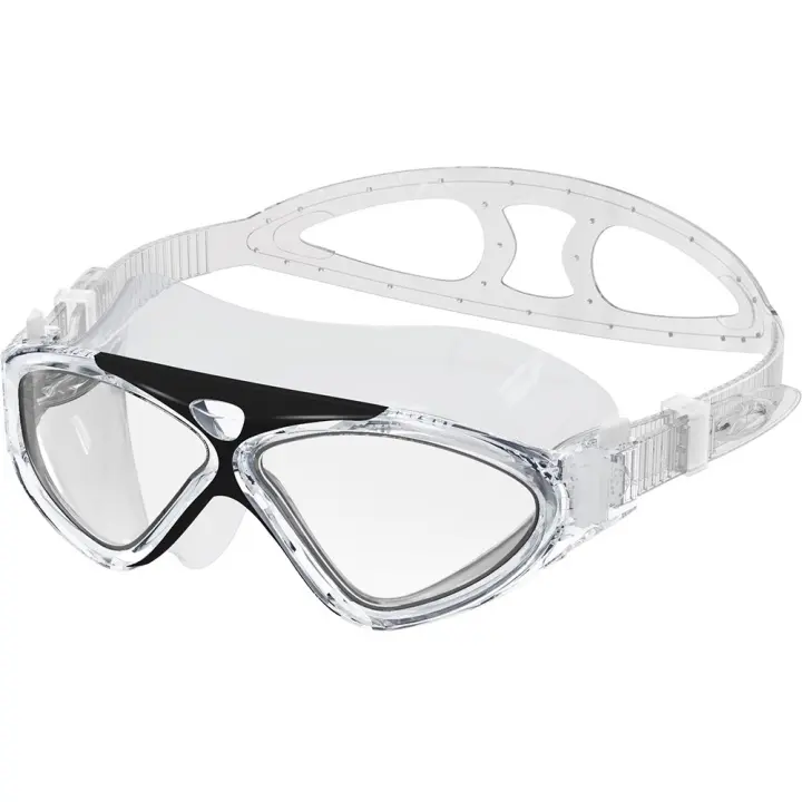 Máscara de Natacion-Máscara y Gafas de Natacion con Visión ampria, antivaho, impermeables, Negro color - 1