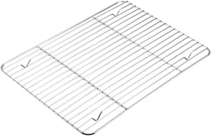 Enchufe de enfriamiento para hornear en acero inoxidable resistente Enchufe de horneado con malla pesada Apto para pequeño horno microondas Lavadora 11.8" x 9" - 1