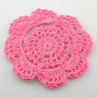 30Pcs Cojines De Mesa Redondos De Crochet Tapetes Para Vajilla Y Lámparas 10cm Eco-amigables De Poliéster Y Algodón Estilo Prairies Chic - details 12