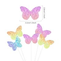 Topper De Pasteles De Mariposa Con Lentejuelas Para Cumpleaños De Princesa Decoración De Fiesta De Boda Para Niñas - details 2