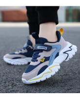 Zapatillas De Tenis Para Niños Casuales Transpirables De Malla Y Cuero Suela EVA Tallas Para 6 a 12 Años Zapatos Deportivos Para Niños - details 4