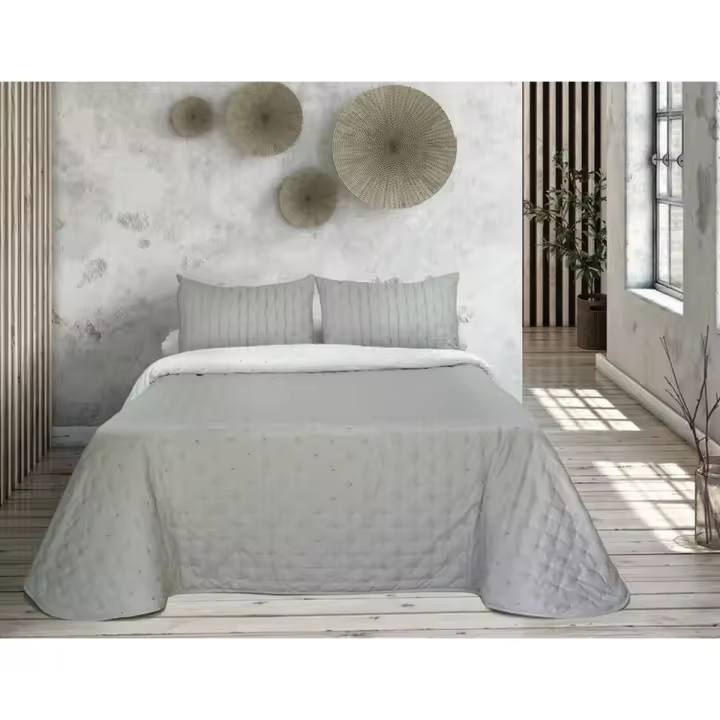 Colcha Tejidos Reina Triana Gris 250 x 270 cm - 1