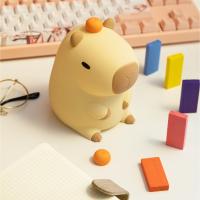 Lámpara Nocturna Recargable De Silicona Con Diseño De Capibara Cartoon Luz De Sueño Para Escritorio Habitación Función De Timer Pat-Pat LED - details 2