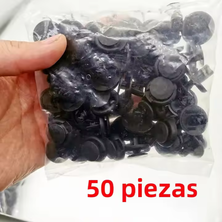 50pcs Clip De Plástico Para Coche 8mm Clavija De Enganche Para Parachoques Puerta Del Coche Y Capó Fijador De Placa Herramienta De Reparación Para Honda - 1