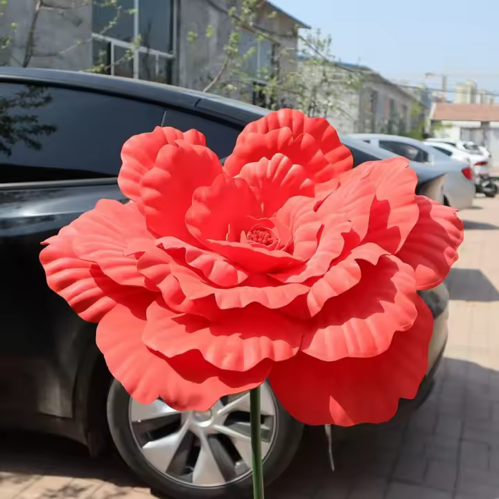 Artificial Peonia Para Decoración De Bodas Y Fiestas Grandes Flores Falsas Para Props De Mostrador Decoración De Fondo De Pared DIY - 1