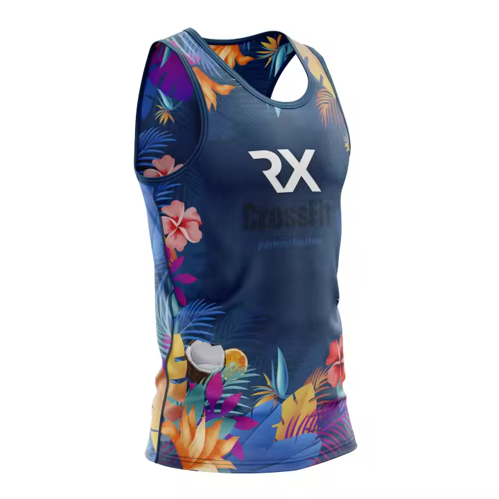 Camiseta tirantes Summer Training Azul Rx Heavy Camiseta hombre tecnica - 1