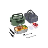 Fiambrera Eléctrica de 60 W, 3 en 1, portátil, de Maple inoxidable de 1,8 l, fiambrera extraíble, V 12/24 V/220 V, aislada para Coche/camión/oficin (Azul y Green, 1,5 L) - details 3