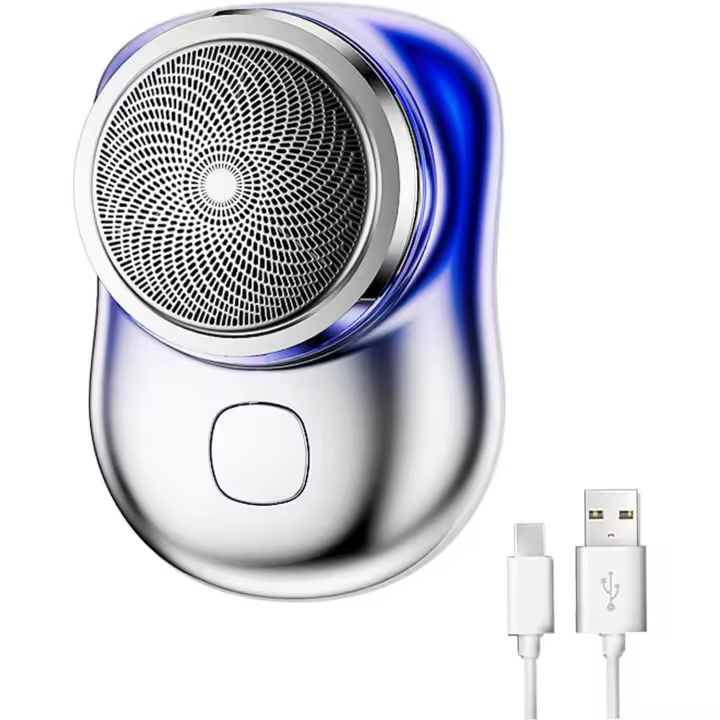 Mini afeitadora eléctrica portátil, mini afeitadora portátil (azul) - 1