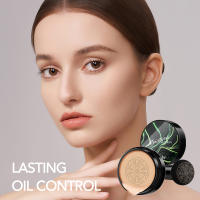 Oulity Mushroom Head Air Cushion CC Cream - BB Cream Face Makeup Foundation for Mature Skin Moisturizing Concealer Brighten Long-Lasting, Even Skin Tone for All Skin Types, Natural Color - details 1