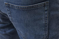Pantalones rectos microelásticos informales de moda lavados de mezclilla personalizados para hombres nuevos de primavera y otoño - details 19