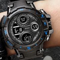 Reloj Digital Militar Para Hombres Reloj Deportivo De Exteriores Resistente Al Agua Con Luz Luminosa Cronógrafo Estudiante Reloj De Pulsera Electrónico - details 21