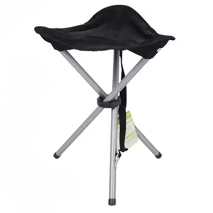 Silla Taburete Tres Patas Plegable Portatil, Taburete Silla De Camping Pesca Caza - 1
