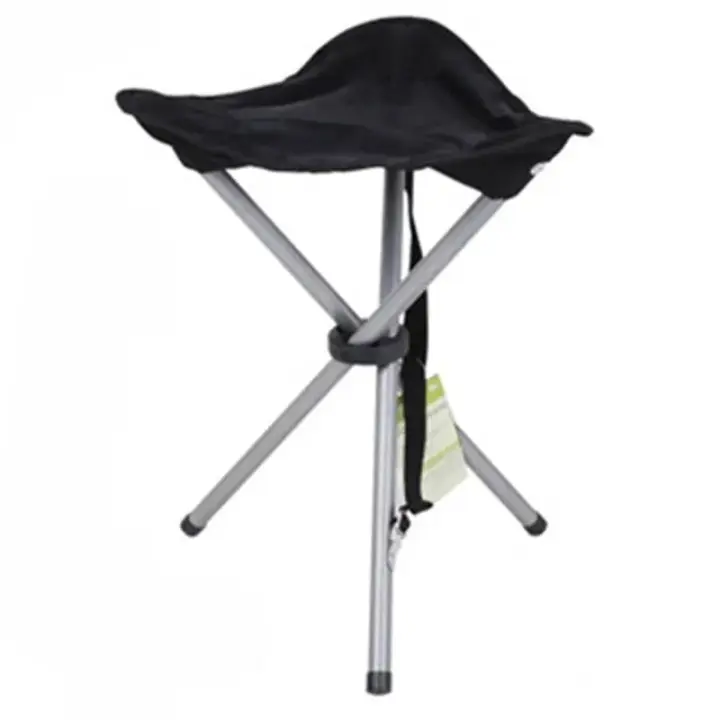 Silla Taburete Tres Patas Plegable Portatil, Taburete Silla De Camping Pesca Caza - 1