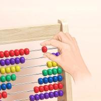 Juguete Educativo De Madera Clásico Para Contar 100 Cuentas Juguetes De Matemáticas Para Preescolar Montessori Aritmética Abacúscito Regalo Para Niños Y Niñas De 3 a 6 Años - details 6