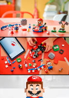 LEGO 72043 Super Mario: Mario Kart con Mario Interactivo, Kart Estándar, Bob-omb, Roca Picuda y Circuito de Carrera, Ideal para Fans del Videojuego - details 0
