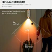 Lámpara De Pared Recargable LED Con Sensor De Movimiento Luz Nocturna RGB Gradient Ambiente Dimmable Magnética Luz De Escalera Interior - details 3