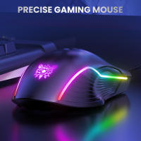 Ratón De Juego ONIKUMA Con Diseño Ergonómico Dinámico RGB Botones De Programación Ajustable 6400 DPI 7 Para Laptop PC Gamer - details 1