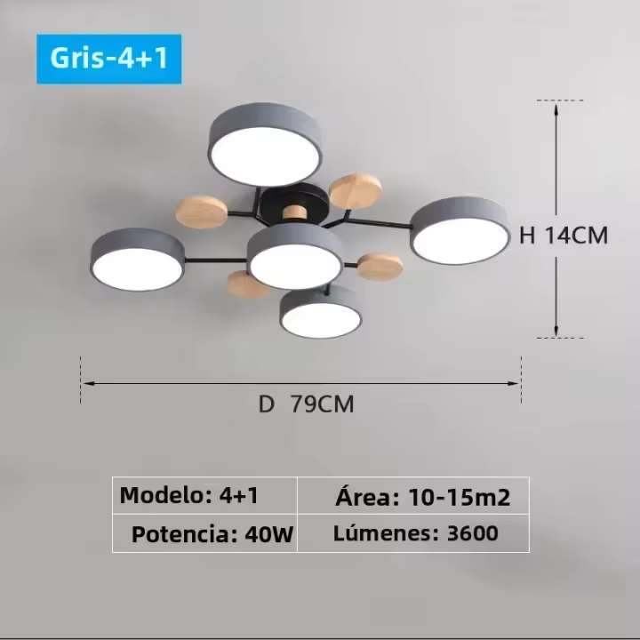 Lámpara Colgante De Techo Moderna IRALAN En Colores Macaron LED Para Decoración De Hogar Cocina Oficina - Fuente De Luz Dimmable - 1