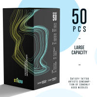 STIGMA 50PCS Agujas De Tatuaje Cartridge De Calidad Superior 0.3/0.35MM Azul Desechables Estériles Seguridad Suministro Profesional - details 5