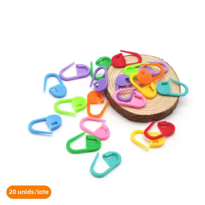 100Pcs Marcadores De Costura Para Tejer Y Crochet Colores Mixtos Herramientas De Bordado Con Gancho De Bloqueo Pin De Acero Inoxidable Para Adultos Y Niños - 1