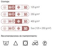 Relleno Nórdico Duo Cuatro Estaciones de Microfibra (125g/m² + 250g/m²) con Botones a Presión - Comodidad Excepcional y Tacto Aterciopelado - details 1