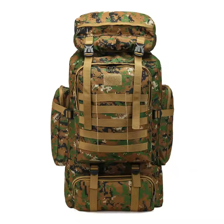 Mochila De Camuflaje Para Hombres Gran Capacidad Impermeable Militar De Viaje Para Senderismo Exterior Bolsa De Hombros - 1