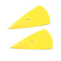 1Pc Herramienta De Instalación De Vinilo Para Coche Lámina De Color Amarillo Squeegee De Contorno Para Tintina De Ventanas Tarjeta Esquina Desenferradura Adhesivo Pegatina Plástico 15.5 * 8.5cm - details 5