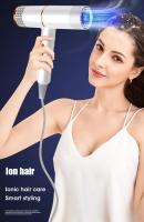 Secador De Pelo Profesional Con Fuerte Corriente De Aire Caliente Y Frío Iónico Negativo Estilo De Peluquería Eléctrico Con Manillar Plegable 1000-1199W 3 Velocidades 2 Modos De Calor - details 10