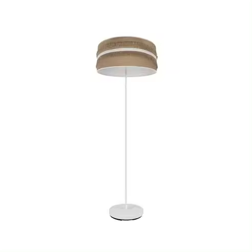 Lámpara de Pie Natalia FABRILAMP | Diseño Elegante | Blanco | Saco Blanco | 164x40x40 Cm - 1