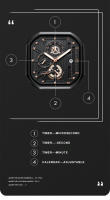 Reloj De Cuarzo Para Hombre POEDAGAR Lujo Casual Impermeable Con Luminiscencia Cuero Militar Deportivo Cronógrafo Fecha - details 5