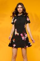 Roller Dress - Vestido Camisero Minueto. El Roller Dress de Minueto es un vestido camisero que combina comodidad y estilo:  Diseño corto y femenino: con manga corta y bajo plisado que aporta movimiento. - details 0