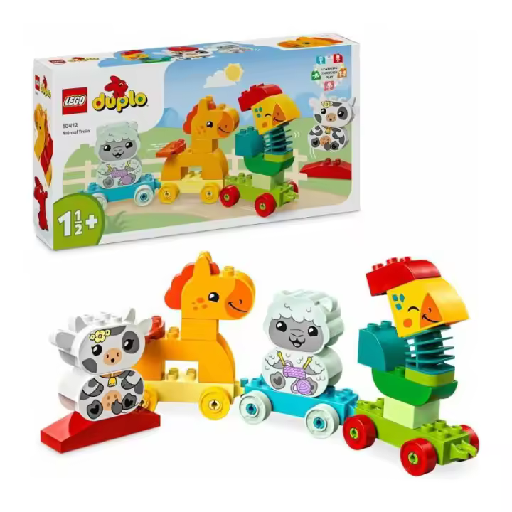 LEGO DUPLO TREN DE LOS ANIMALES - Juguete de Aprendizaje para Niños y Niñas en Edad Preescolar - 1