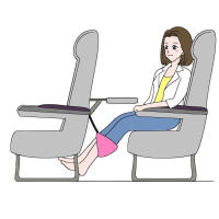 Almohada De Viaje Ajustable Para Pies Asiento De Coche Avión Tren Accesorios De Sueño Portátil De Poliéster 100% Removible Y Lavable Para Adultos - details 2