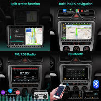 Radio con GPS para coche, dispositivo con Android 10, 9 pulgadas, WiFi, BT, WiFi, pantalla dividida, unidad principal, FM, para VW Passat 6, 7 CC, Polo, GOLF 5, 6, Touran, T5, Doble din - details 1