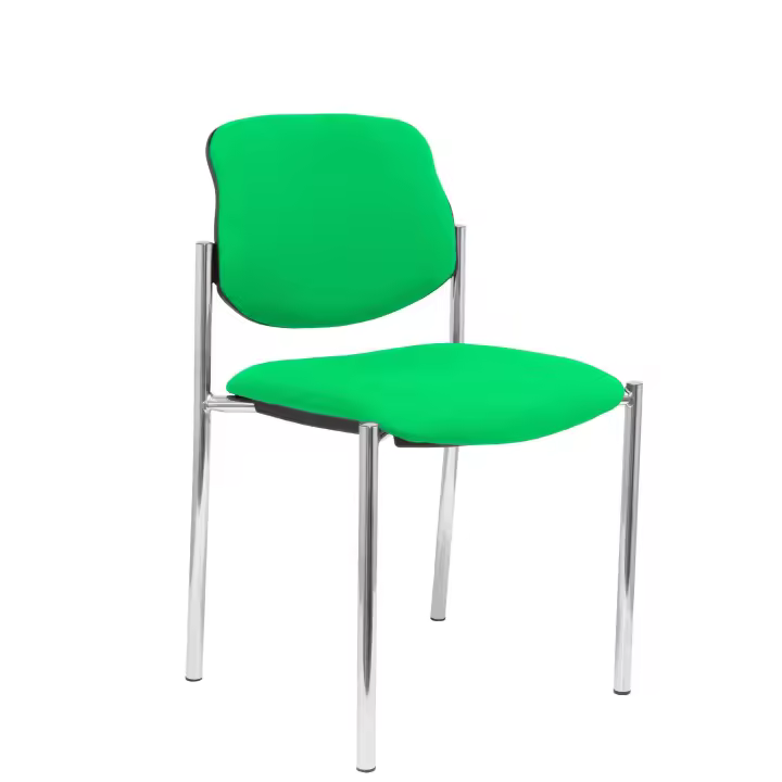Piqueras Y Crespo Silla Fija Villalgordo Bali Verde Cromo Ergonómica - 1