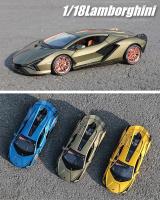 Modelo De Coche Diecast 1:18 Lamborghinis SIAN FKP37 Supercar Para Niños Juguetes Coleccionables Metálicos Escala A245 - details 13