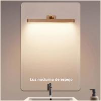 Lámpara De Pared Sin Cable Con Espejo Y Luz LED Ajustable Iluminación De Lectura Diseño Moderno Para Dormitorio Y Sala - details 1
