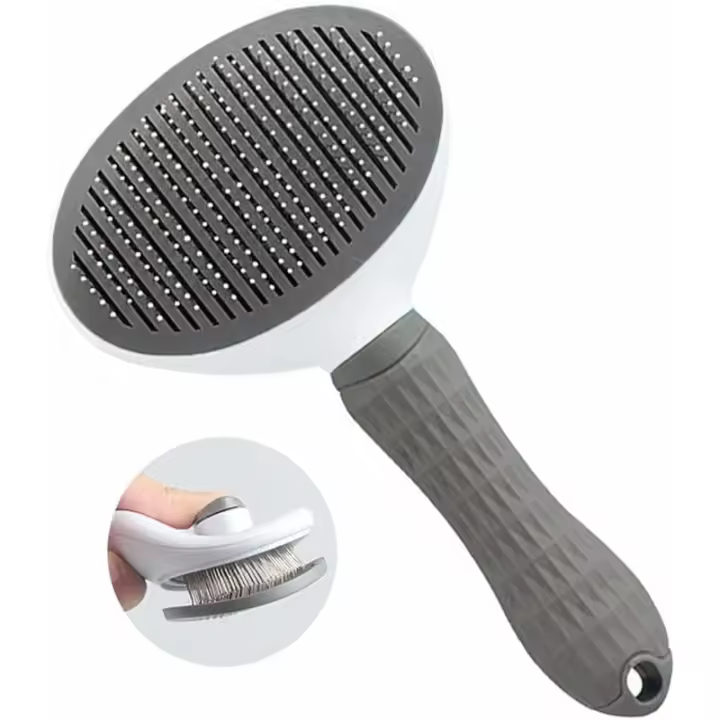 Pelo para Gatos, Pelo para Perros, peine de ASEO with self-confimounding masaje, eliminación efectiva Del Pelo muerto y pelo tomentoso, adoptable - 1