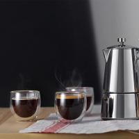 BIT Juego de tazas de café expreso de 6 piezas, vasos de café expreso, vasos de doble pared de vidrio de borosilicato - details 6