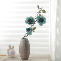 Magnolia Flores Artificiales Ramas Largas Para Navidad Y Bodas Decoración De Hogar Y Salon Arreglo Floral Silken Orchid Fake Plant Para Jardín - details 3