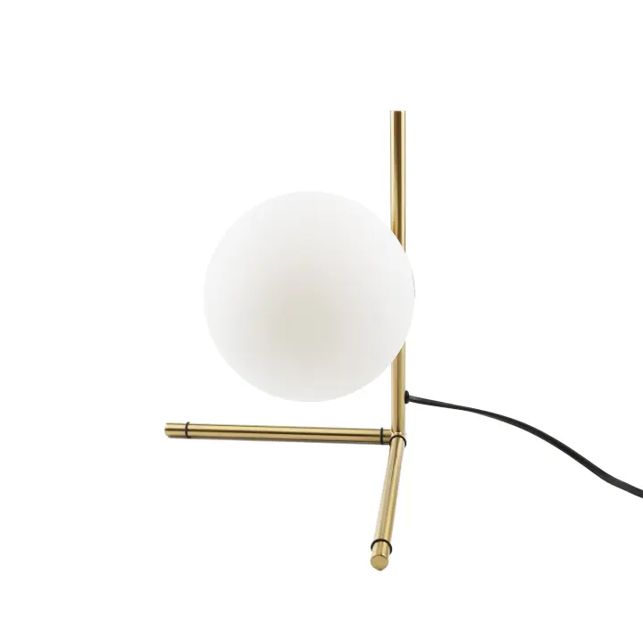 ALPINALUZ   Lámpara de mesa bola cristal "GRECY" Ø15cm-E27 - 1