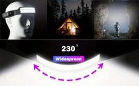Linterna LED Recargable Por USB Con Sensor De Onda Y Lente De COB Ancho Para Correr Y Acampar 10 Modos Torcha Portátil - details 4