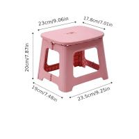 Taburete Plegable Y Portátil De Plástico Grueso 1 Pieza Para Uso Doméstico Y Exterior En Baños Y Exteriores Estilo Minimalista Moderno - details 15